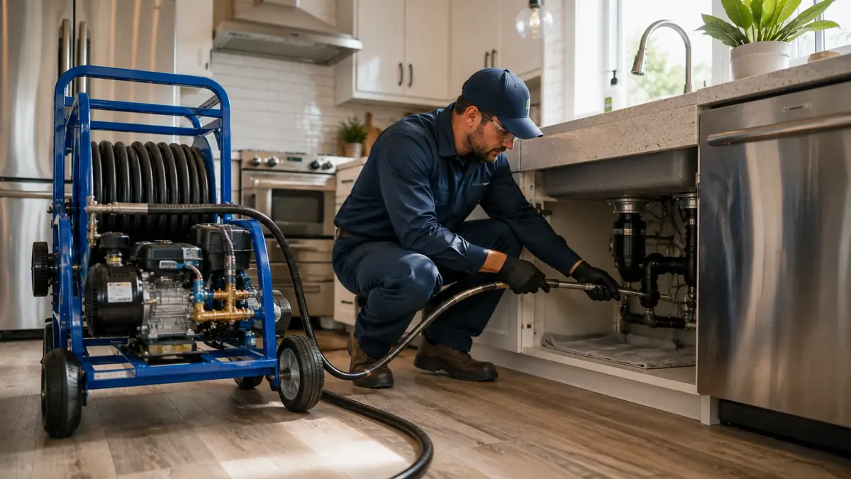 Kitchen Drain Hydro Jetting in Cedar Glen