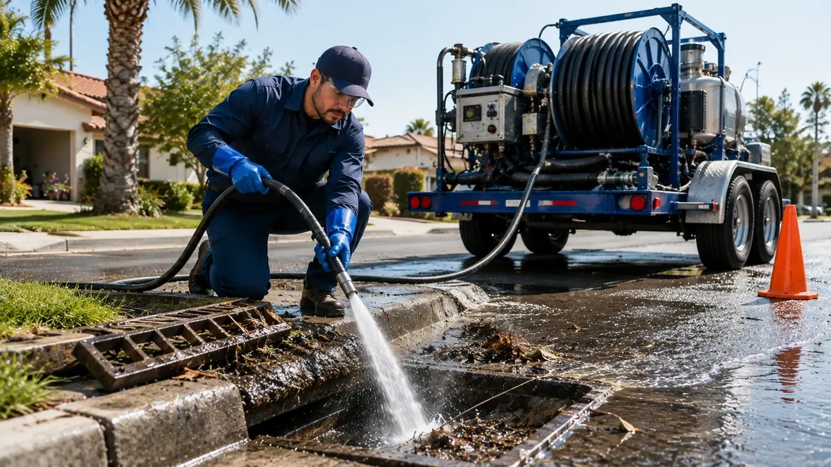 Storm Drain Hydro Jet Cleaning in Cedar Glen